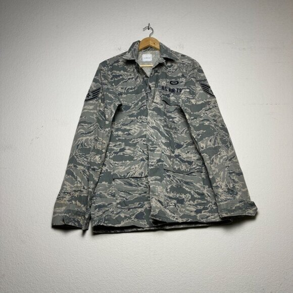 US Air Force Military Field Utility Uniform Coat Jacket Men 38L Camo Combat - Picture 1 of 16